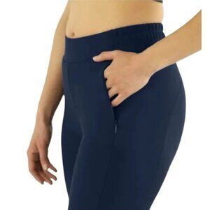 Spyder Active Sport Women's Bonded Fleece Blue Ankle Pants Size XL